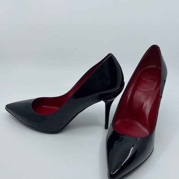Roger Vivier Black and Red Stiletto Heels - Picture 6 of 6